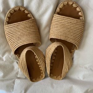 Carrie Forbes rattan sandals